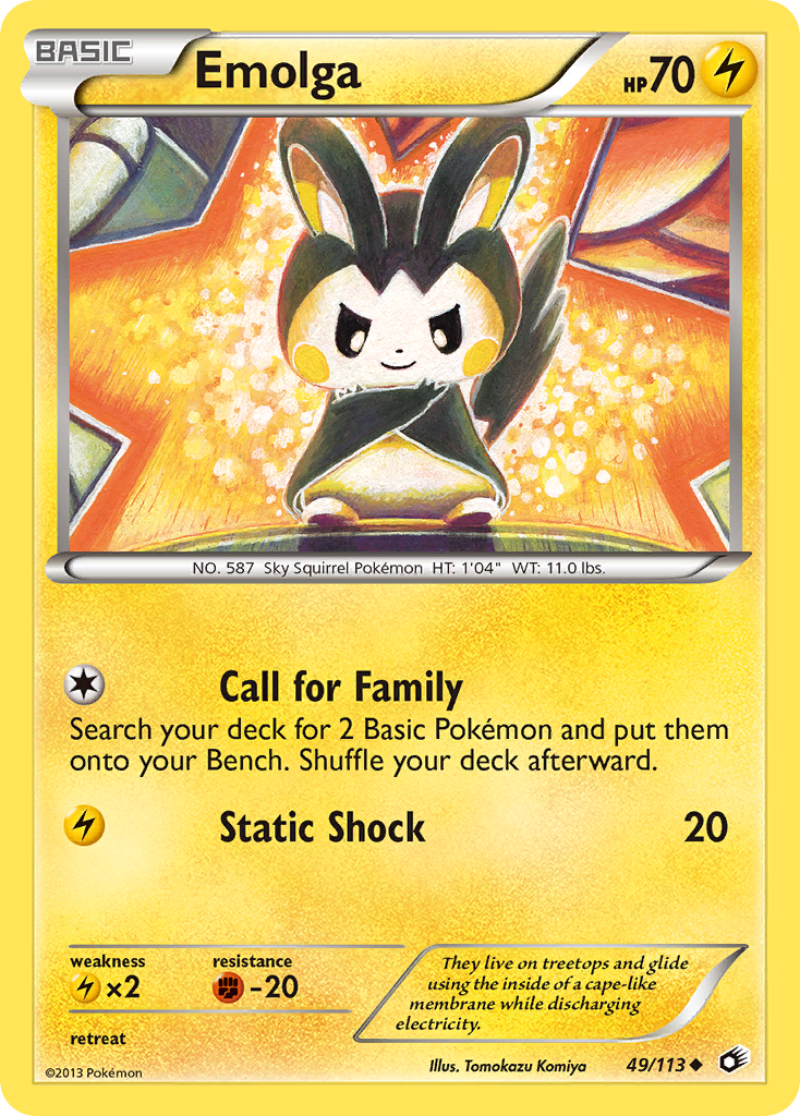 Emolga (49/113) [Black & White: Legendary Treasures] | Event Horizon Hobbies CA