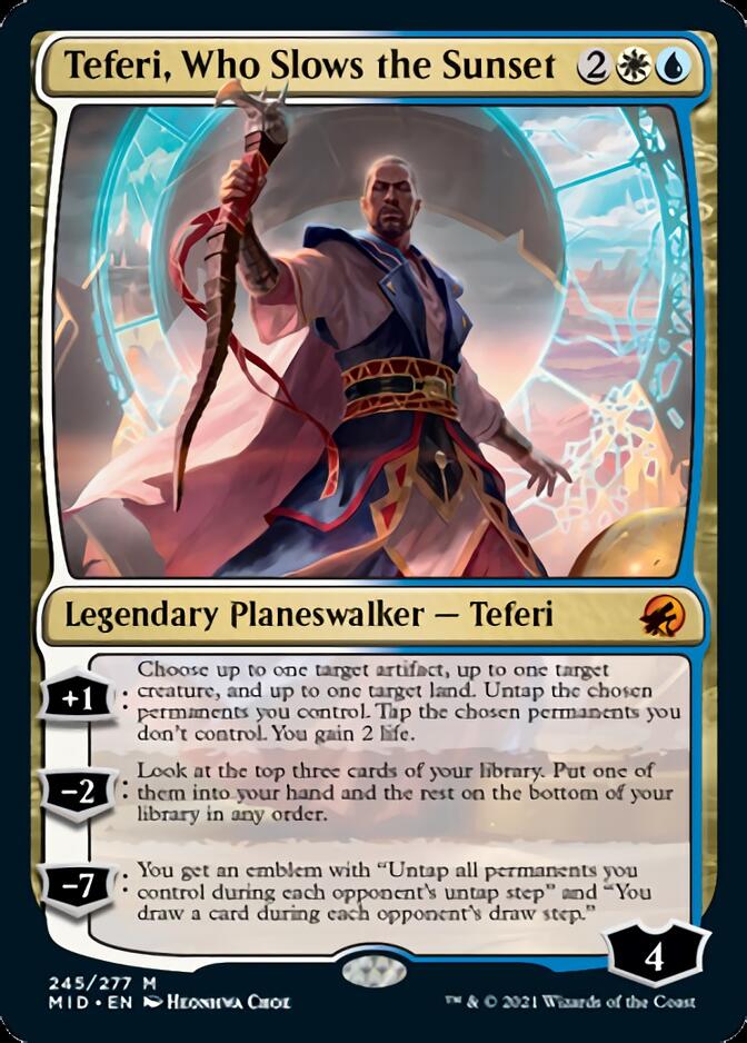 Teferi, Who Slows the Sunset [Innistrad: Midnight Hunt] | Event Horizon Hobbies CA