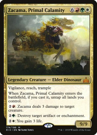 Zacama, Primal Calamity [Rivals of Ixalan Promos] | Event Horizon Hobbies CA