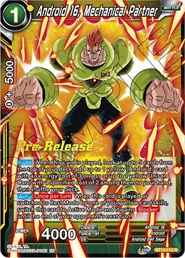 Android 16, Going All Out (BT13-112) [Supreme Rivalry Prerelease Promos] | Event Horizon Hobbies CA
