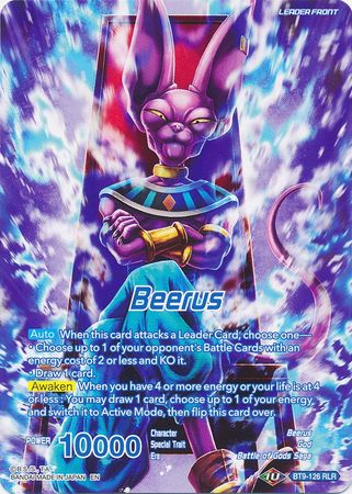 Beerus // Beerus, God of Destruction Returns (BT9-126) [Universal Onslaught] | Event Horizon Hobbies CA