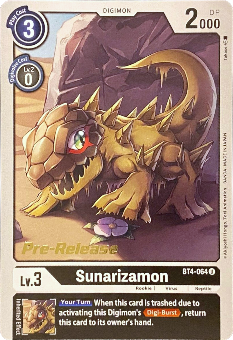 Sunarizamon [BT4-064] [Great Legend Pre-Release Promos] | Event Horizon Hobbies CA