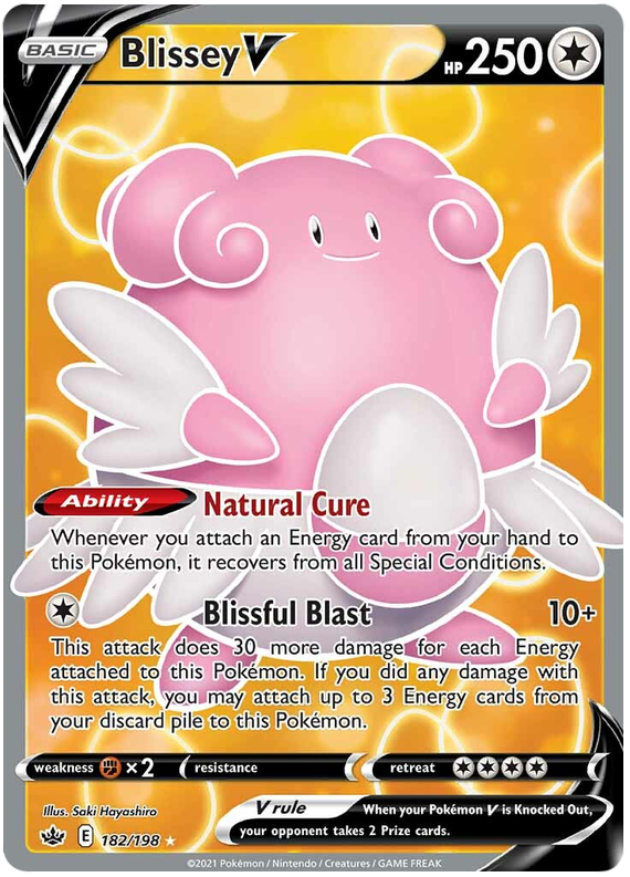 Blissey V (182/198) [Sword & Shield: Chilling Reign] | Event Horizon Hobbies CA