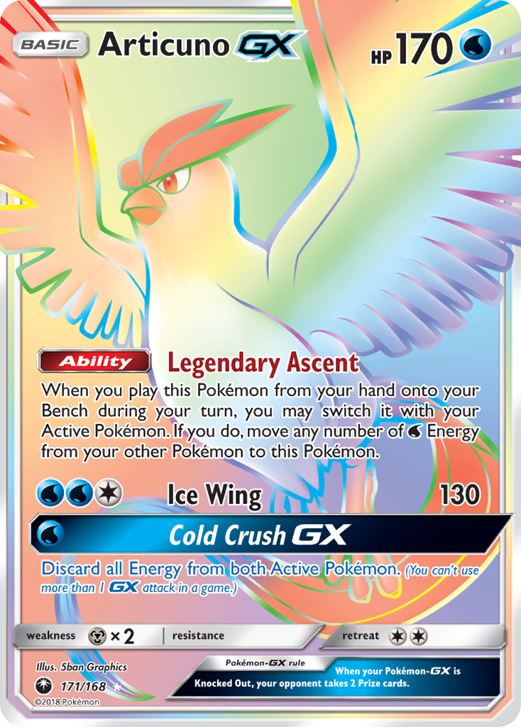 Articuno GX (171/168) [Sun & Moon: Celestial Storm] | Event Horizon Hobbies CA