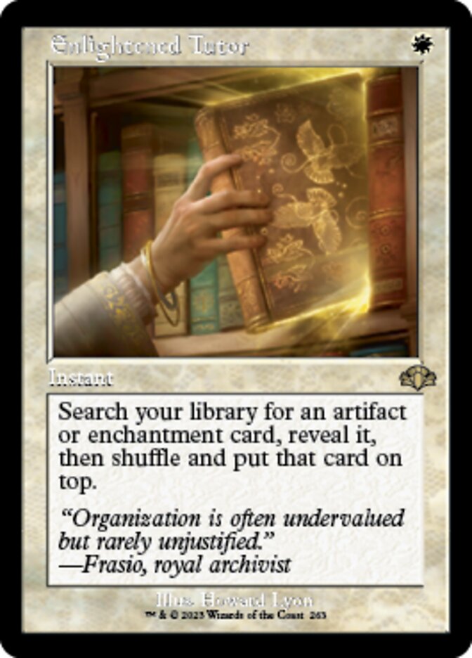 Enlightened Tutor (Retro) [Dominaria Remastered] | Event Horizon Hobbies CA