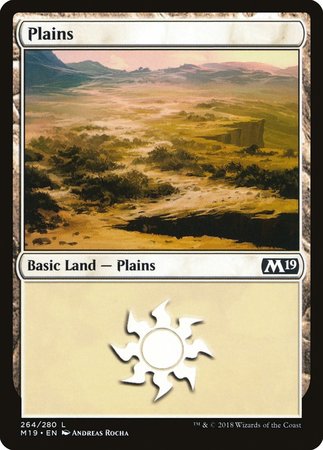 Plains (264) [Core Set 2019] | Event Horizon Hobbies CA