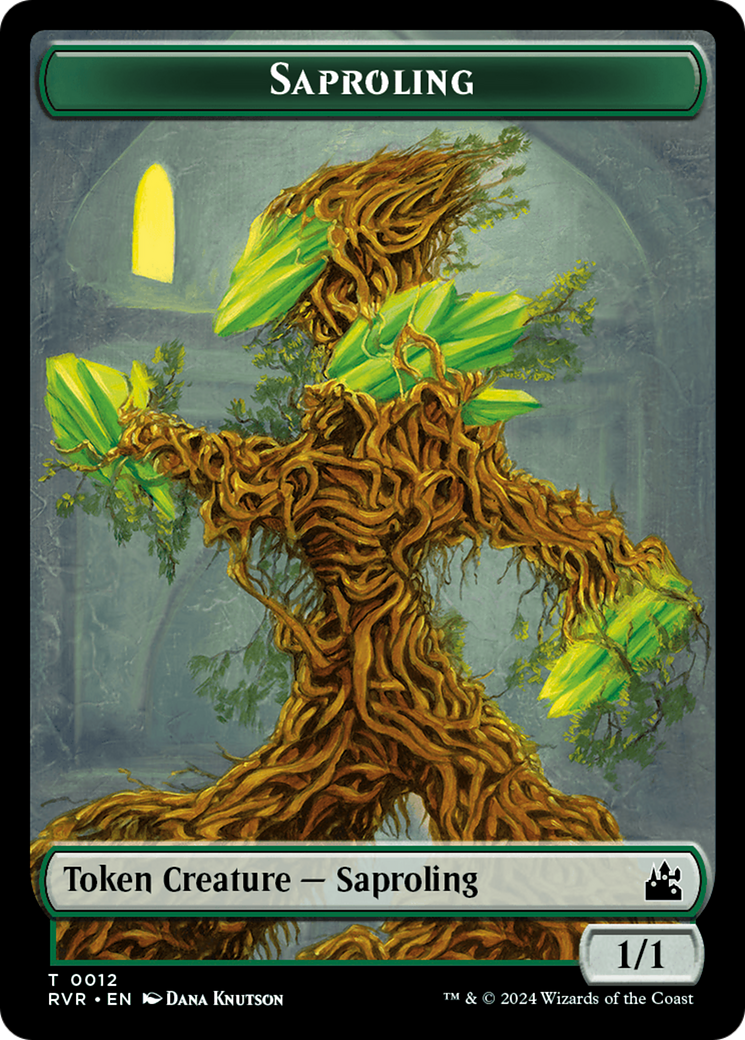 Saproling // Angel (0002) Double-Sided Token [Ravnica Remastered Tokens] | Event Horizon Hobbies CA