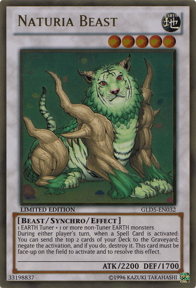 Naturia Beast [GLD5-EN032] Gold Rare | Event Horizon Hobbies CA