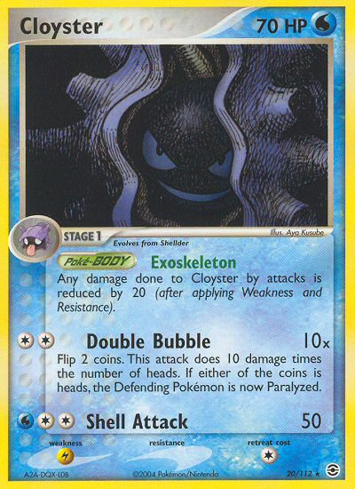 Cloyster (20/112) [EX: FireRed & LeafGreen] | Event Horizon Hobbies CA