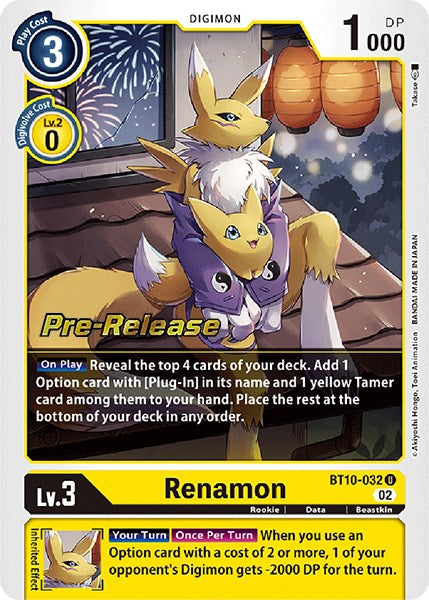 Renamon [BT10-032] [Xros Encounter Pre-Release Cards] | Event Horizon Hobbies CA