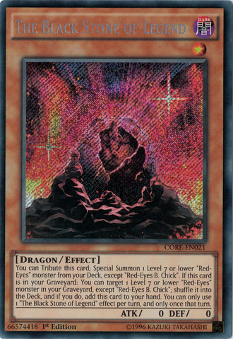 The Black Stone of Legend [CORE-EN021] Secret Rare | Event Horizon Hobbies CA