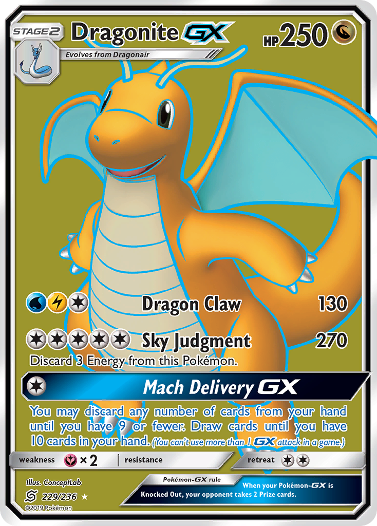 Dragonite GX (229/236) [Sun & Moon: Unified Minds] | Event Horizon Hobbies CA