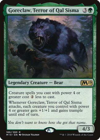 Goreclaw, Terror of Qal Sisma [Core Set 2019]