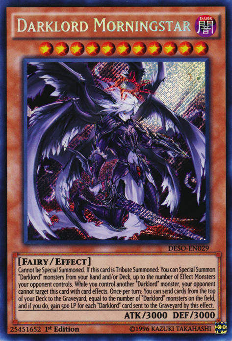 Darklord Morningstar [DESO-EN029] Secret Rare | Event Horizon Hobbies CA