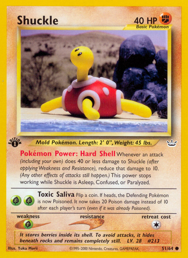 Shuckle (51/64) [Neo Revelation 1st Edition] | Event Horizon Hobbies CA