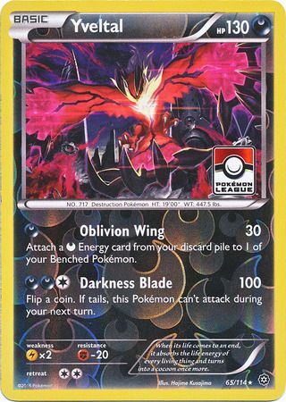 Yveltal (65/114) (Steam Siege League Promo) [XY: Steam Siege] | Event Horizon Hobbies CA