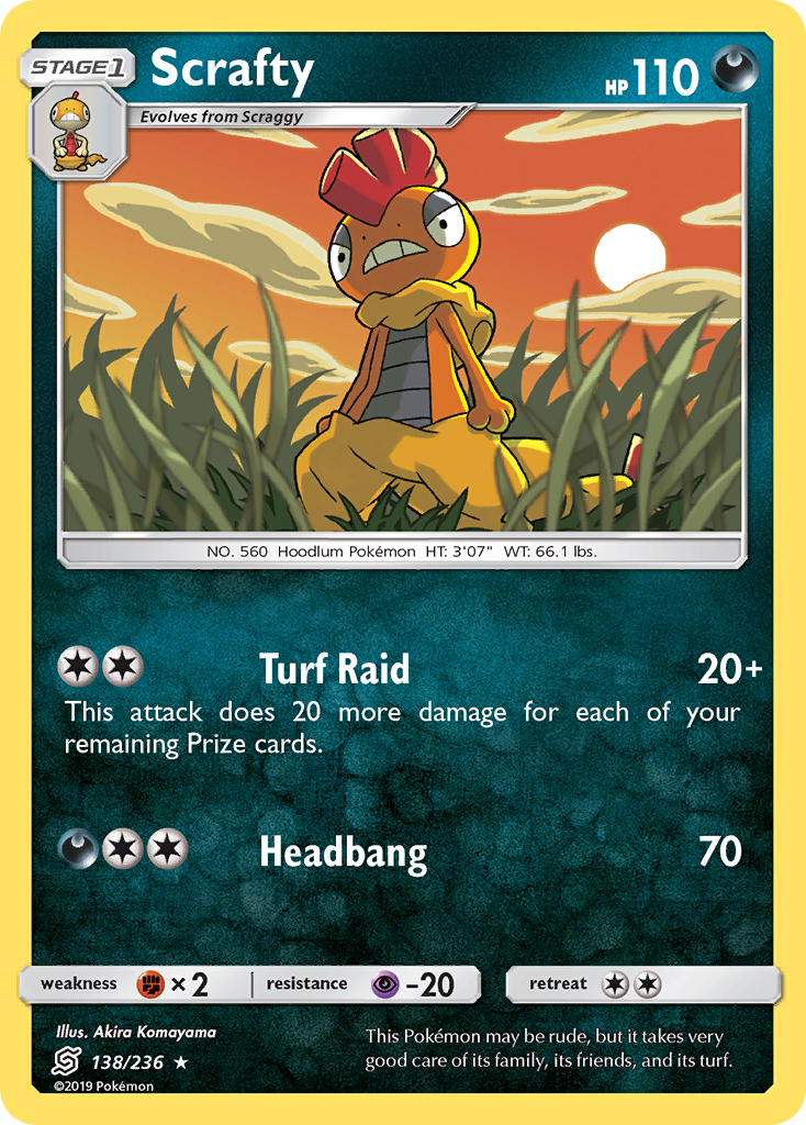 Scrafty (138/236) [Sun & Moon: Unified Minds] | Event Horizon Hobbies CA