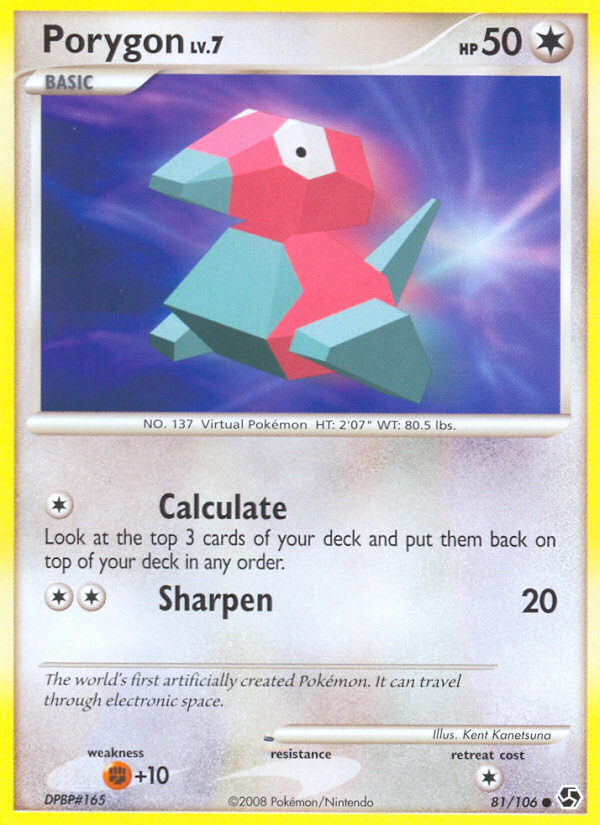 Porygon (81/106) [Diamond & Pearl: Great Encounters] | Event Horizon Hobbies CA