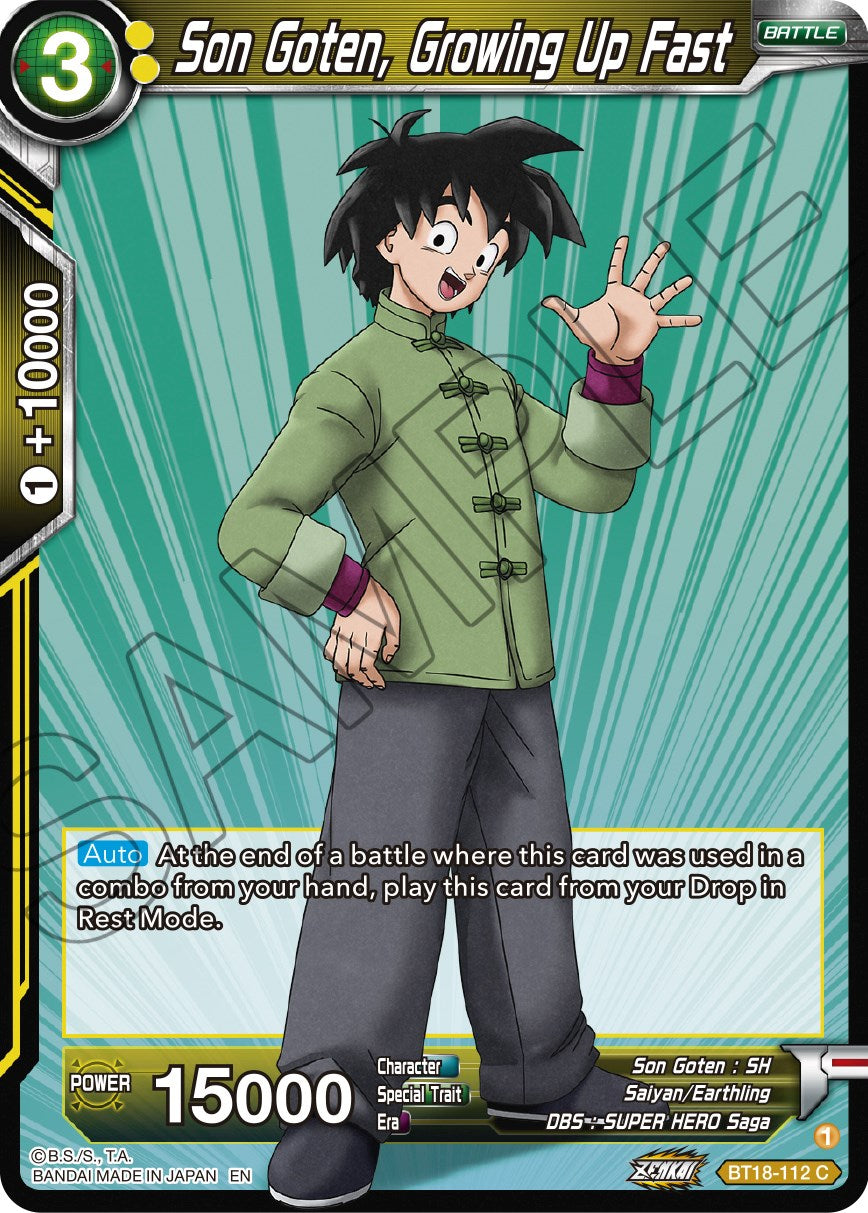 Son Goten, Growing Up Fast (BT18-112) [Dawn of the Z-Legends] | Event Horizon Hobbies CA