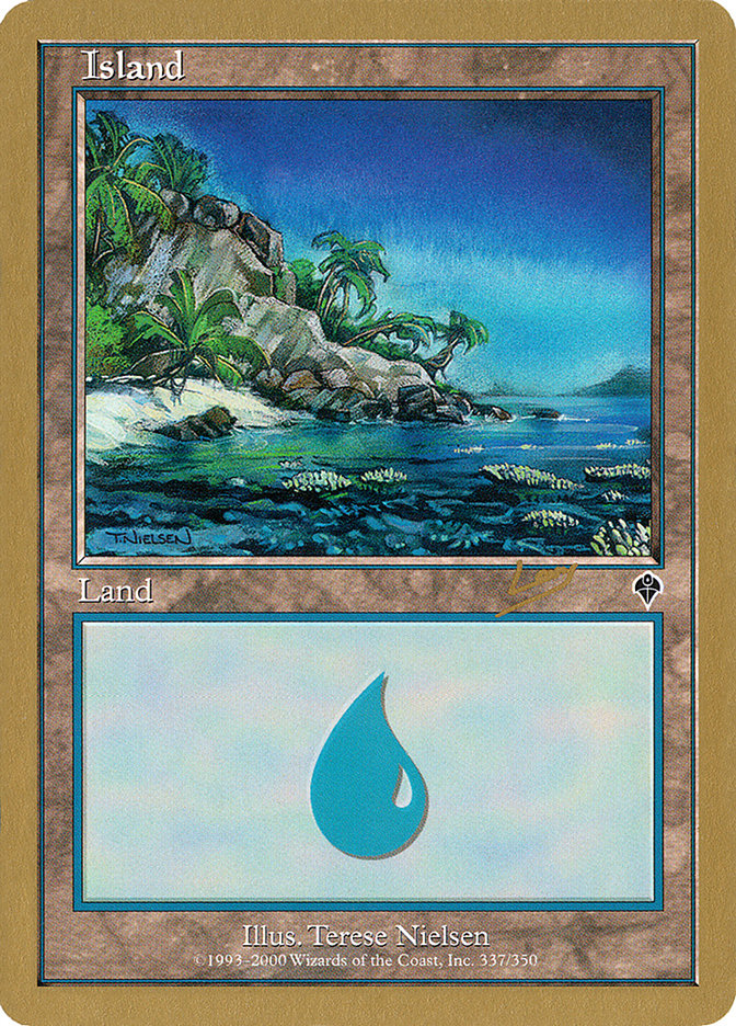 Island (rl337a) (Raphael Levy) [World Championship Decks 2002] | Event Horizon Hobbies CA