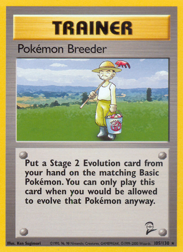 Pokemon Breeder (105/130) [Base Set 2] | Event Horizon Hobbies CA