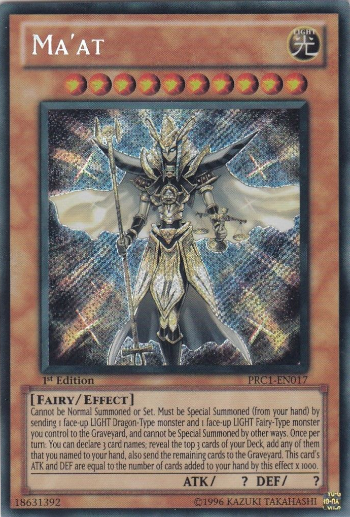 Ma'at [PRC1-EN017] Secret Rare | Event Horizon Hobbies CA