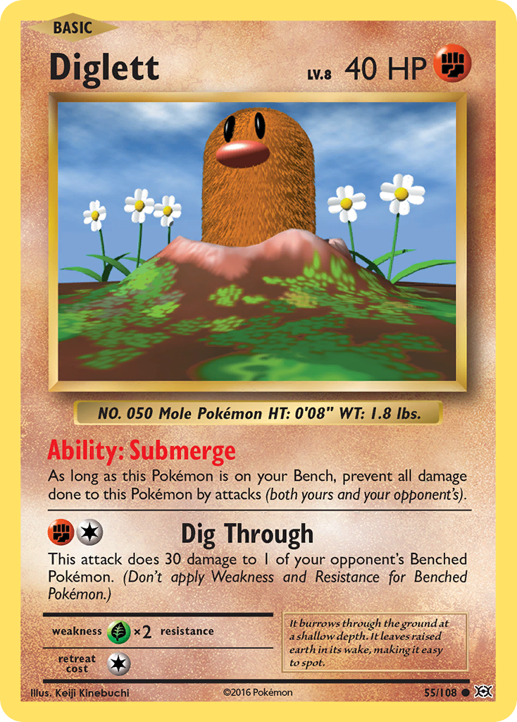 Diglett (55/108) [XY: Evolutions] | Event Horizon Hobbies CA