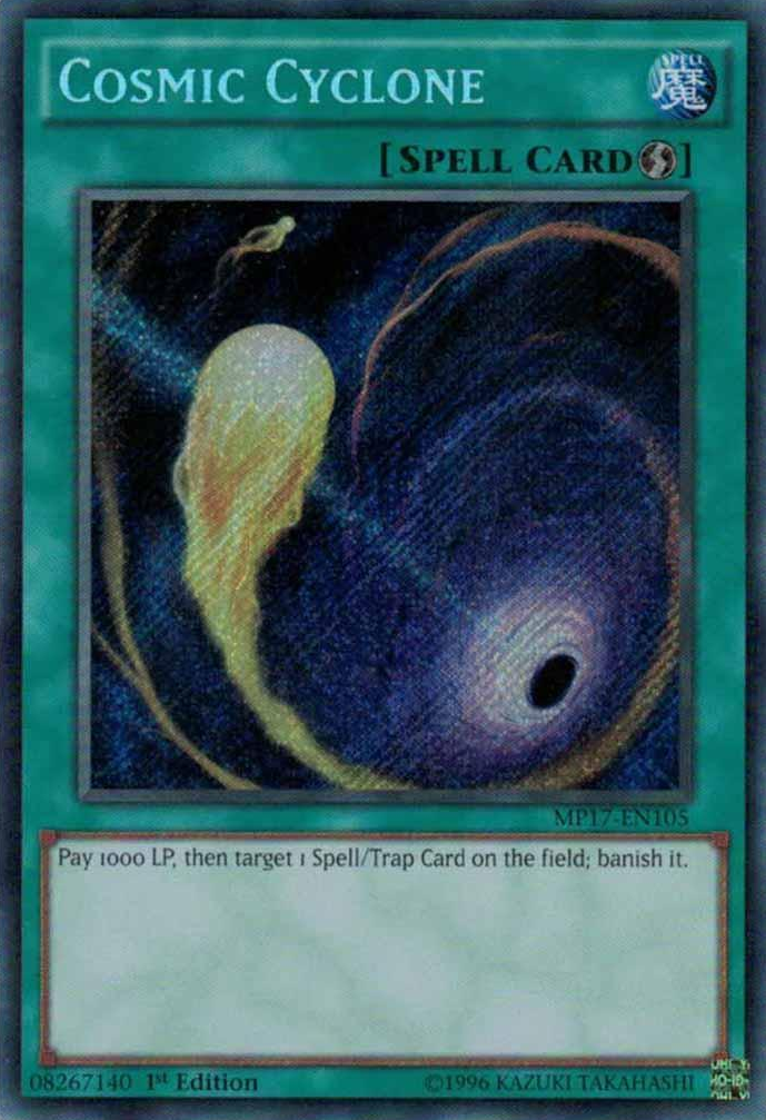 Cosmic Cyclone [MP17-EN105] Secret Rare | Event Horizon Hobbies CA