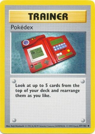 Pokedex (87/102) [Base Set Shadowless Unlimited] | Event Horizon Hobbies CA