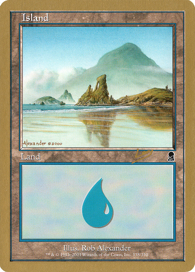 Island (rl338) (Raphael Levy) [World Championship Decks 2002] | Event Horizon Hobbies CA