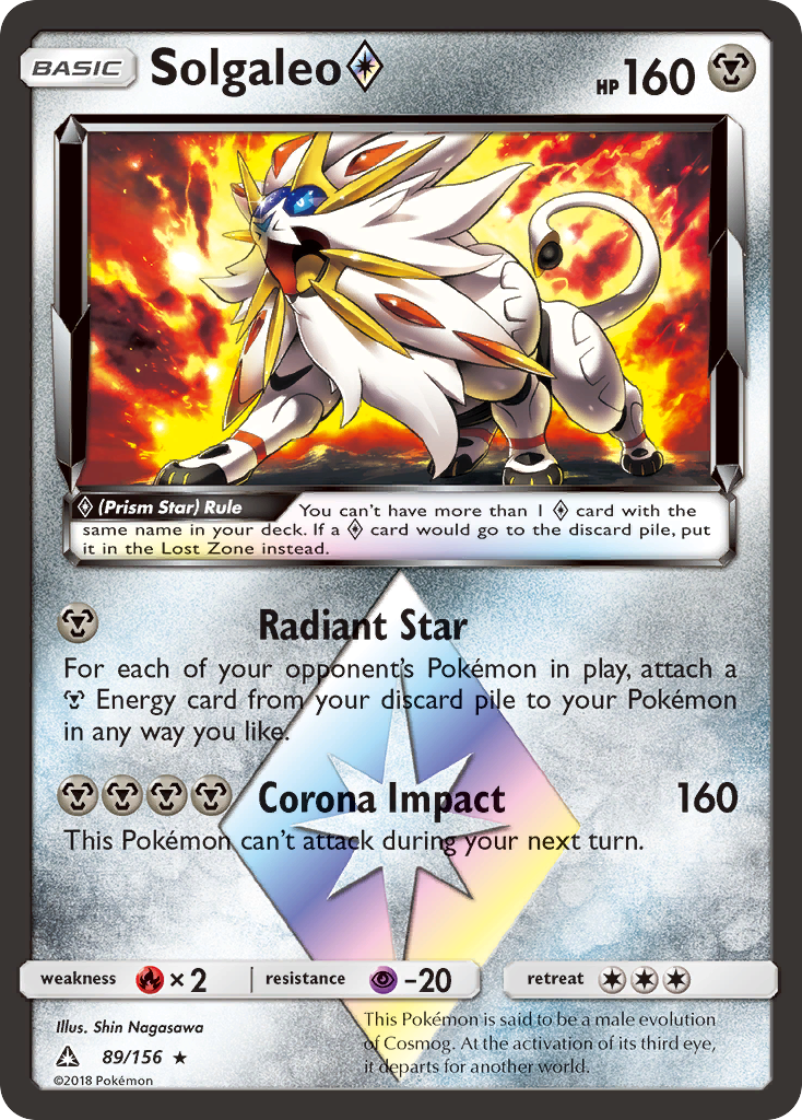 Solgaleo (89/156) (Prism Star) [Sun & Moon: Ultra Prism] | Event Horizon Hobbies CA