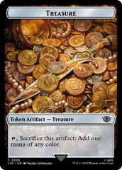 Treasure // Food (0023) Double-Sided Token (Surge Foil) [The Lord of the Rings: Tales of Middle-Earth Tokens] | Event Horizon Hobbies CA