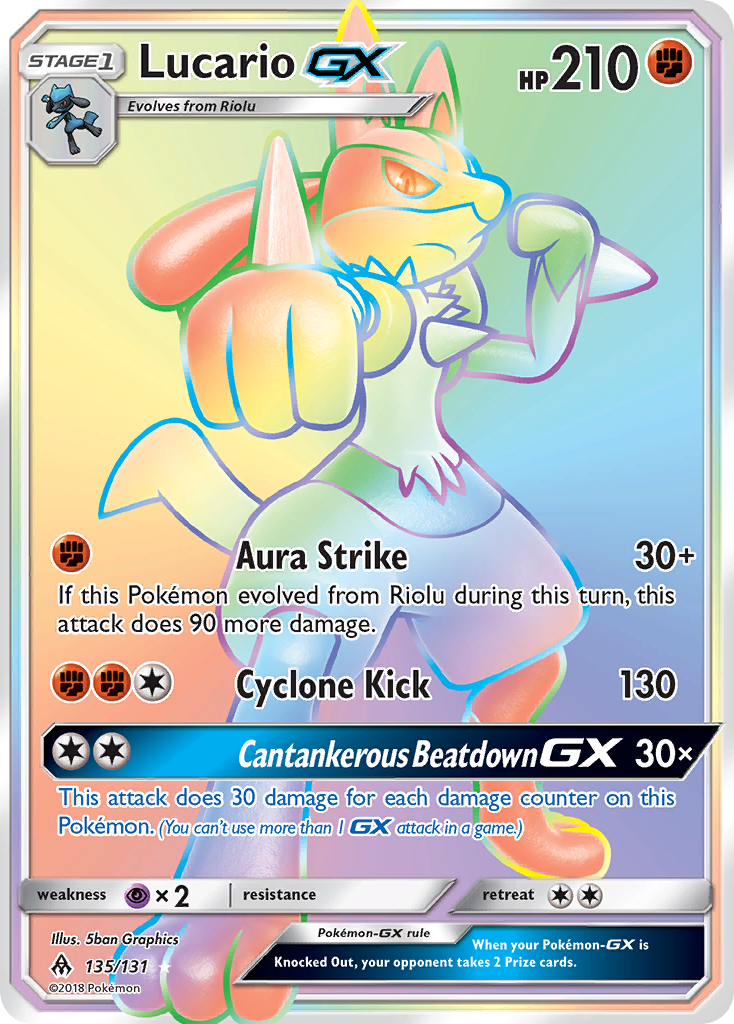 Lucario GX (135/131) [Sun & Moon: Forbidden Light] | Event Horizon Hobbies CA