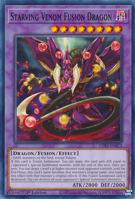 Starving Venom Fusion Dragon [LDS3-EN073] Common | Event Horizon Hobbies CA