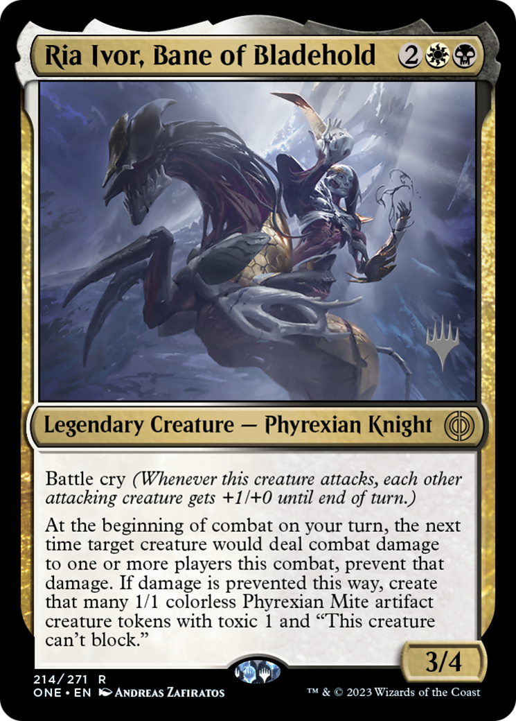 Ria Ivor, Bane of Bladehold (Promo Pack) [Phyrexia: All Will Be One Promos] | Event Horizon Hobbies CA