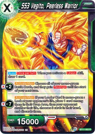 SS3 Vegito, Peerless Warrior (BT11-063) [Vermilion Bloodline] | Event Horizon Hobbies CA