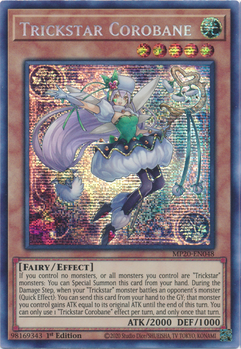 Trickstar Corobane [MP20-EN048] Prismatic Secret Rare | Event Horizon Hobbies CA