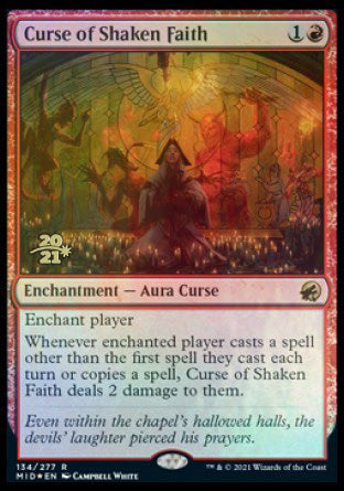 Curse of Shaken Faith [Innistrad: Midnight Hunt Prerelease Promos] | Event Horizon Hobbies CA