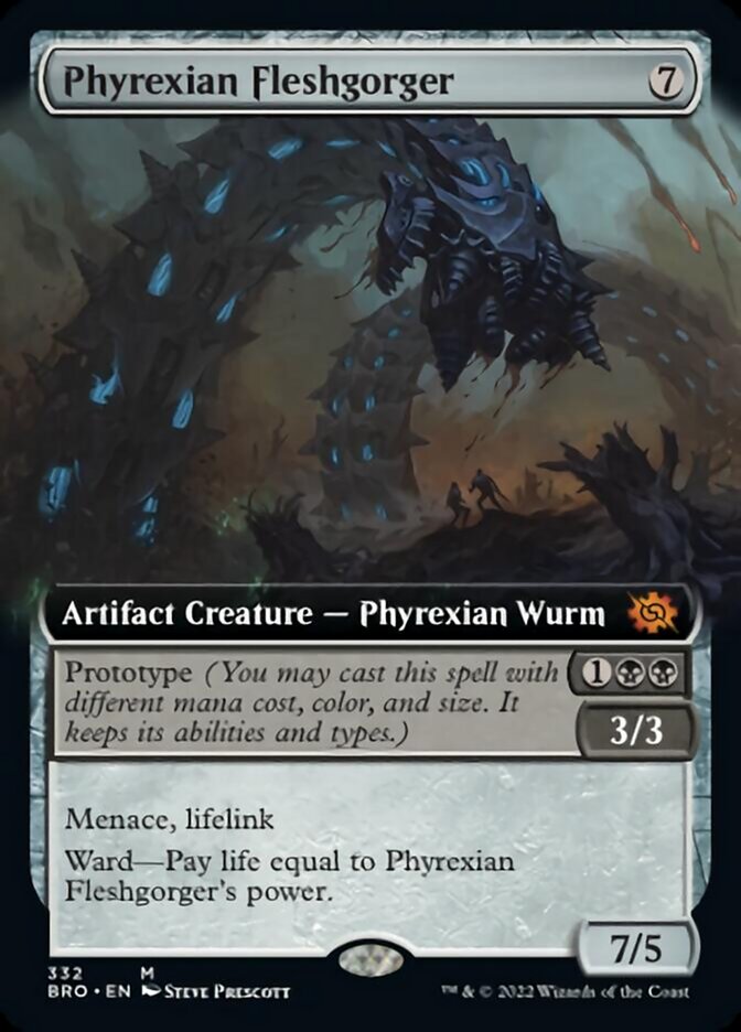 Phyrexian Fleshgorger (Extended Art) [The Brothers' War] | Event Horizon Hobbies CA