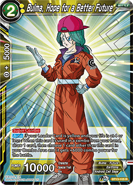 Bulma, Hope for a Better Future (Rare) (BT13-105) [Supreme Rivalry] | Event Horizon Hobbies CA