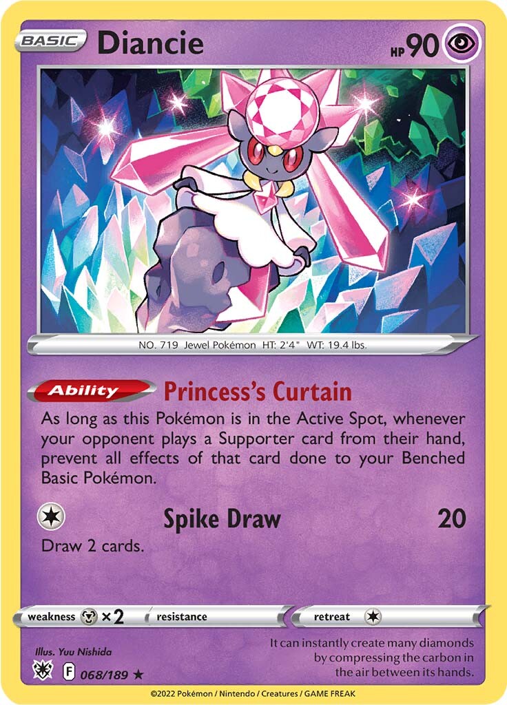 Diancie (068/189) [Sword & Shield: Astral Radiance] | Event Horizon Hobbies CA