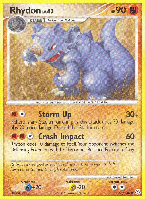 Rhydon (60/130) [Diamond & Pearl: Base Set] | Event Horizon Hobbies CA