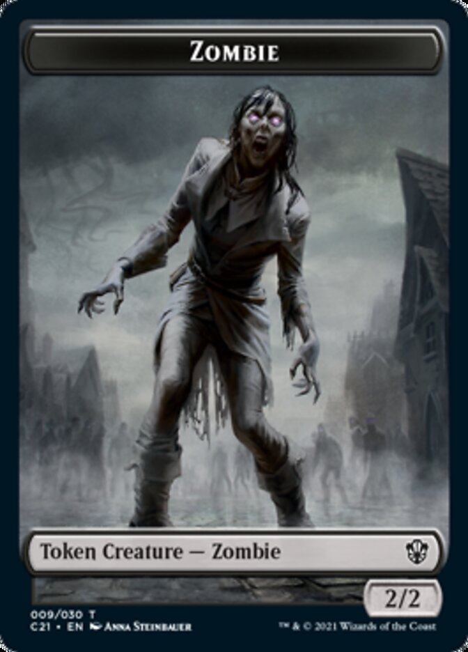 Zombie // Horror Token [Commander 2021 Tokens] | Event Horizon Hobbies CA