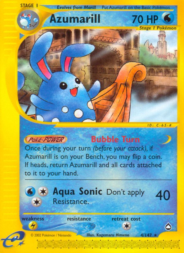 Azumarill (4/147) [Aquapolis] | Event Horizon Hobbies CA