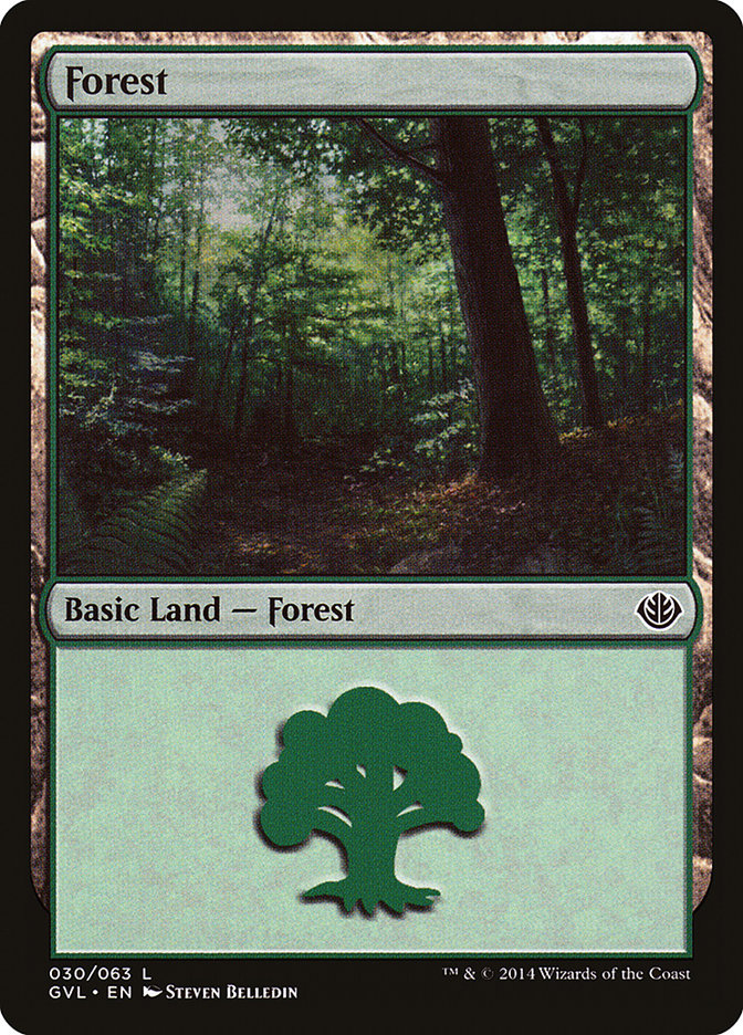 Forest (30) (Garruk vs. Liliana) [Duel Decks Anthology] | Event Horizon Hobbies CA