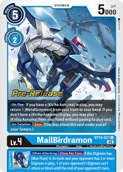 MailBirdramon [BT10-021] [Xros Encounter Pre-Release Cards] | Event Horizon Hobbies CA