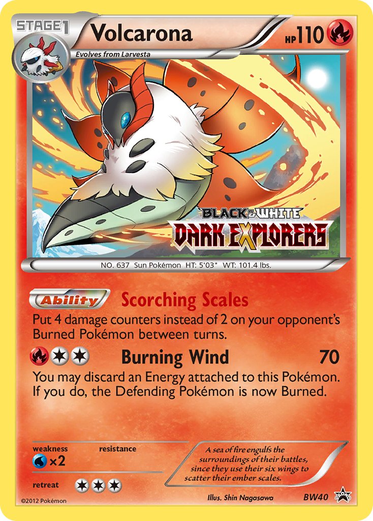 Volcarona (BW40) (Staff Prerelease Promo) [Black & White: Black Star Promos] | Event Horizon Hobbies CA