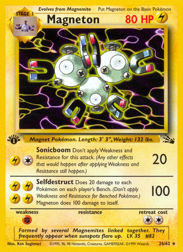 Magneton (26/62) [Fossil 1st Edition] | Event Horizon Hobbies CA