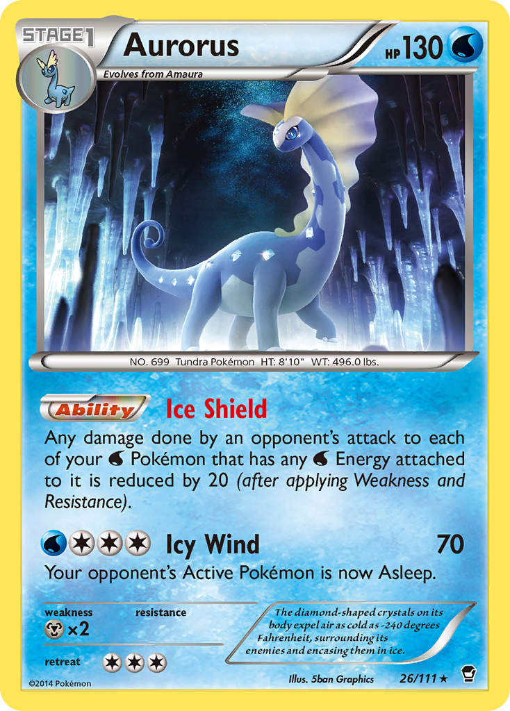 Aurorus (26/111) [XY: Furious Fists] | Event Horizon Hobbies CA