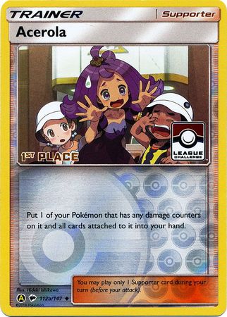 Acerola (112a/147) (League Promo 1st Place) [Sun & Moon: Burning Shadows] | Event Horizon Hobbies CA